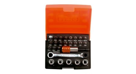 Bahco bitset met ratel / Bit- en doppenset - 80 x 35 100 - 2058/S26 