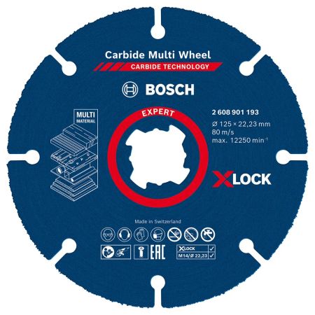 Bosch Doorslijpschijf 2608901193 Expert Carbide Multi Wheel X-LOCK 125mm 