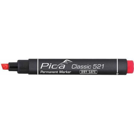 Pica 521/40 Permanent Marker - Beitel - Rood- 2-6mm 