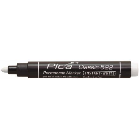 Pica 522/52 Classic Permanent Marker - Rond - Wit - 1-4mm