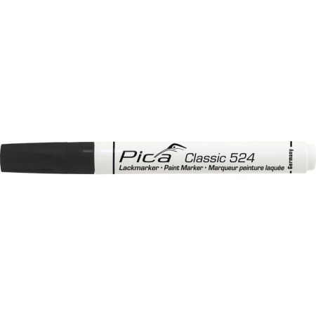 Pica 524/46 Lakmarker - Rond - Zwart - 2-4mm