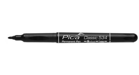 Pica 534/46 Classic Permanent Pen - Rond - Zwart - 1,0mm