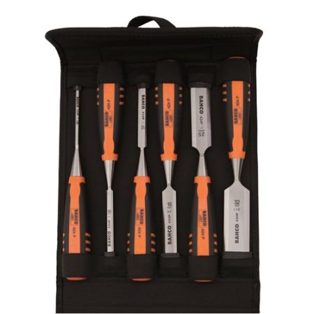 Bahco Steekbeitelset 424P-S6-PP 6-Delig in hoes - 6-32mm