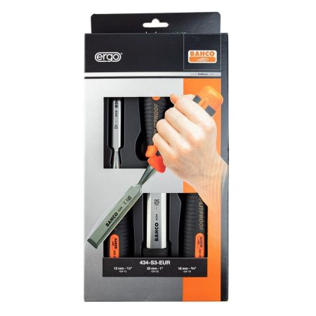 Bahco beitel set 434-S3-EUR - 3 delig 