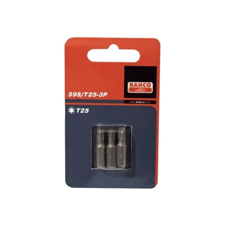 Bahco 1/4" Bit Torx T25 - 59S/T25-3P - 25 mm (3st)