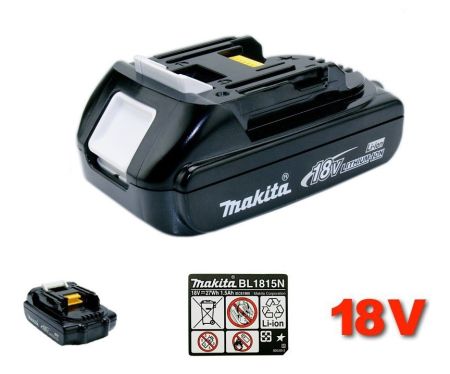 Makita BL1815N 18V li-Ion accu 1.5Ah 196235-0 BL1815 oplaadbare schuifaccu
