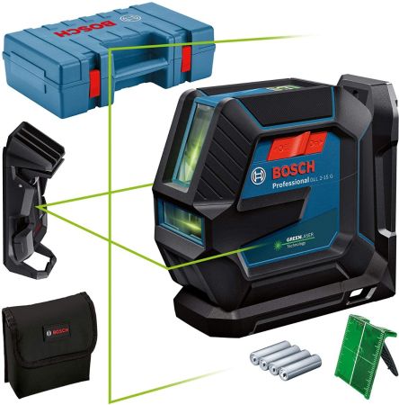 Bosch Kruislijnlaser GLL 2-15 G Laser in opbergetui in koffer- 15 m - 0601063W02