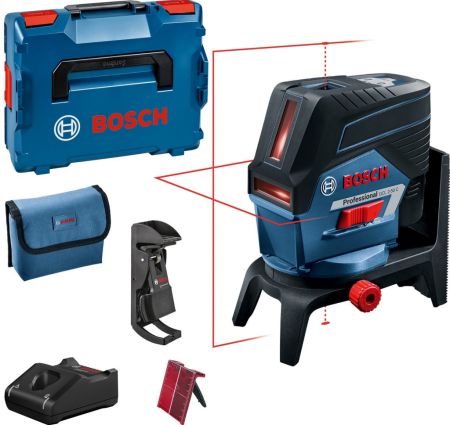 Bosch Kruislijnlaser GCL 2-50 C 12V Li-Ion accu Laser in etui set (1x 2.0Ah accu) in L-Boxx - 20m - 0601066G03