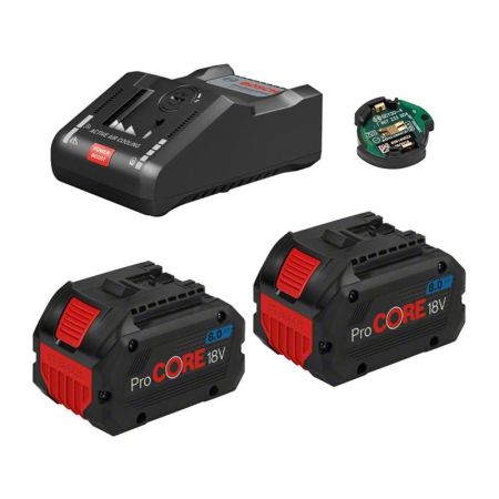 Bosch Accu Starterset 1600A016GP 2 x ProCORE 18V 8.0Ah + GAL 18V-160 C Li-ion accu - Coolpack