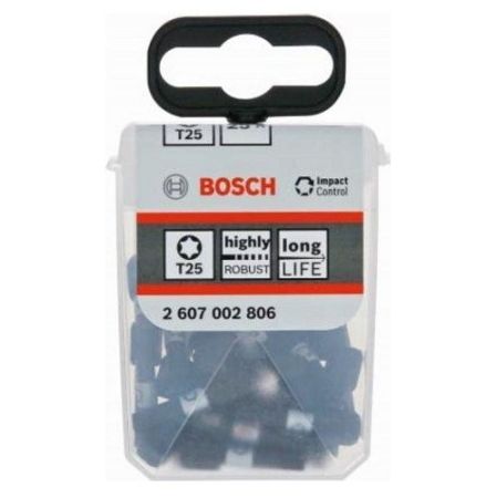 Bosch Bits 2607002806 Impact T25 25mm 25pc