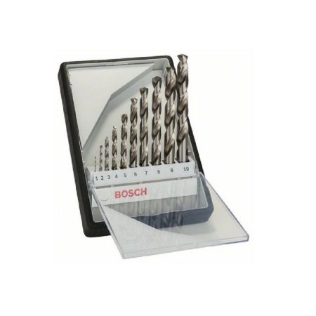 Bosch Metaalborenset 2607010535 10-delige HSS-G Borenset Robust Line - 1-10mm