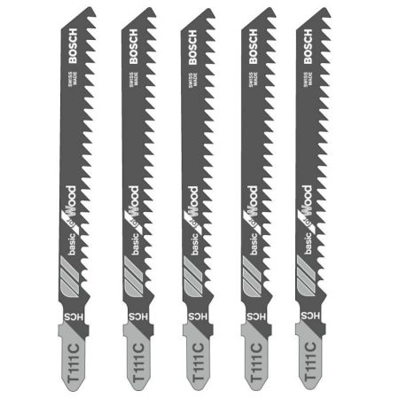 Bosch Decoupeerzaagblad T111C HCS Basic - Hout (5st) - 2608630033 