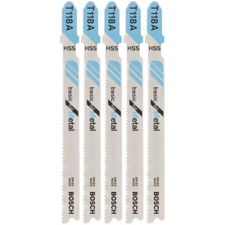 Bosch Decoupeerzaagblad T118A HSS Basic - Metaal (5st) - 2608631013