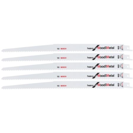 Bosch Reciprozaagblad S1411DF - 300 x 6TPI - Hout/Metaal (5st) - 2608654763 