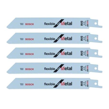 Bosch Reciprozaagblad S922EF - 150 mm - Hout/Metaal (5st) - 2608656015
