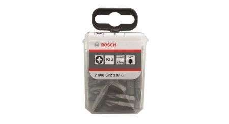 Bosch 2608522187 Bit Pozidrive 25 mm Extra Hard - PZ2 (25st)