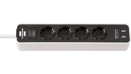 Brennenstuhl stekkerdoos 1153240026 met 4-voudig randaarde stekker - 1,5m - H05VV-F3 G1,5