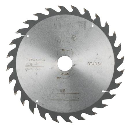 DeWalt Cirkelzaagblad DT4036 Extreme - 235 x 30 x 28T - Hout / Laminaat - DT4036-QZ