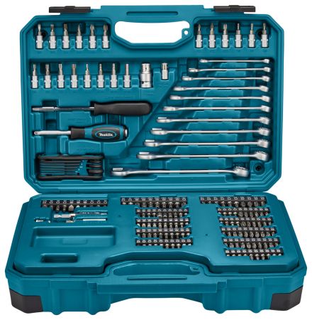 Makita Bit- en doppenset E-10883 221-delige Handgereedschapset in koffer