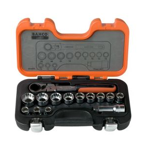 Bahco 14-delige doorsteek doppenset in koffer - S140T 