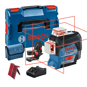 Bosch Kruislijnlaser GLL 3-80 C laser + BM1 Houder in L-Boxx 12V (1x 2.0Ah Accu) Li-Ion - 0601063R02