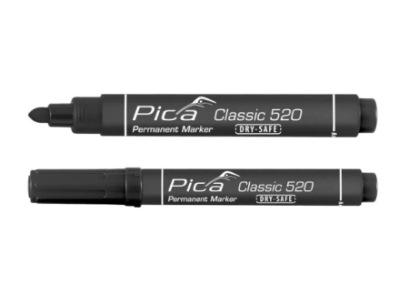 Pica Permanent Marker 520/46 1-4mm rond zwart 10st PI52046 