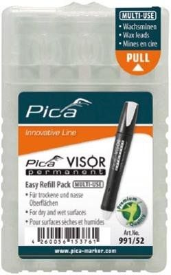 Pica 991/52 Navulling VISOR - Permanent - Wit (4st)