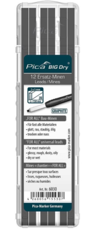 Pica 6030 Big Dry Navulling - graniet (12st)