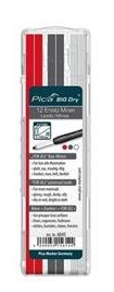 Pica 6045 navulling BIG Dry - Rood/Grafiet/Wit (12st)
