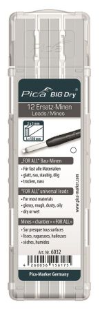 Pica 6032 Big Dry Navulling for all - Wit (12st)