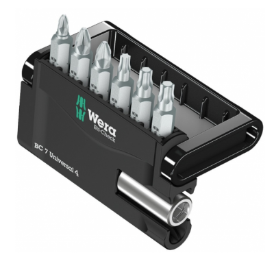 Wera Bit-Check BC 7 Universal 4, 6 bits hard - 05135810001