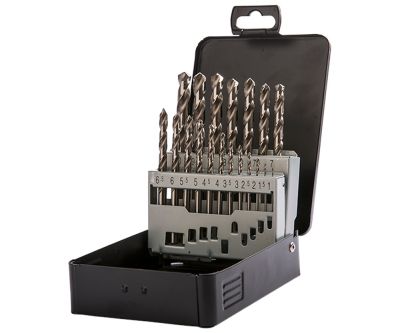Labor KA013190-1DS Metaalborenset DIN338 HSS-G Geslepen 19-delig 1-10mm x0.5mm 1DS 
