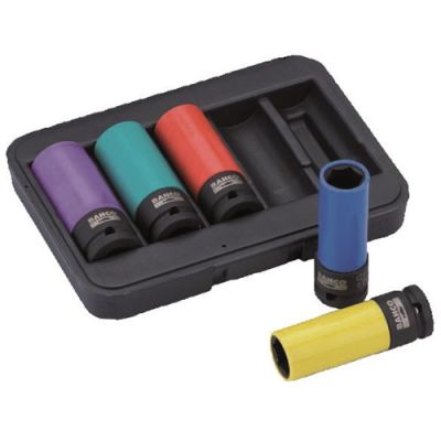 BAHCO Slagmoerdoppen BWSS12P5 set lang 5-delig 17/19/21/22/24 mm 