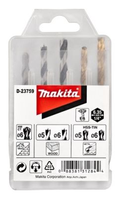 Makita Borenset 1/4" Vorm E D-23759