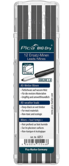 Pica 6051 Navulling BIG Dry - Aniline 2.0 (12st)